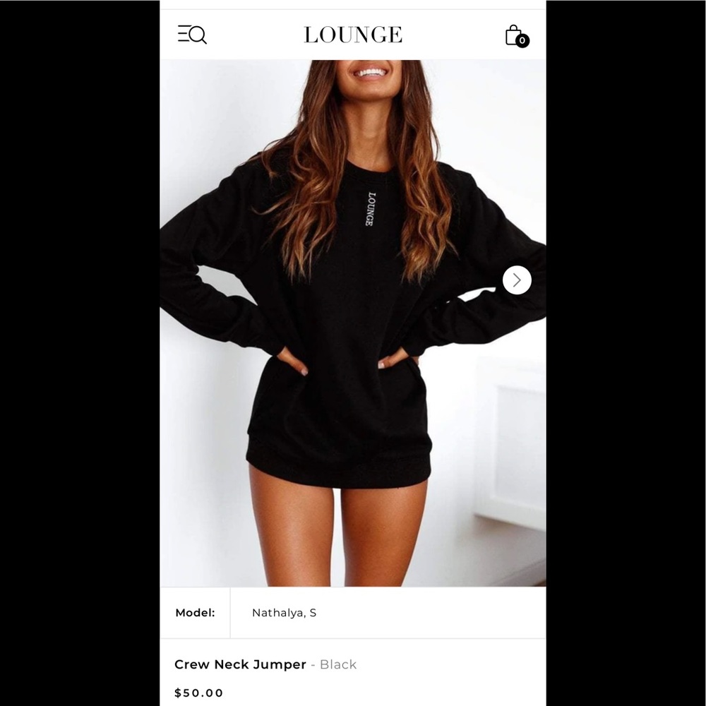 Lounge crew neck sweater